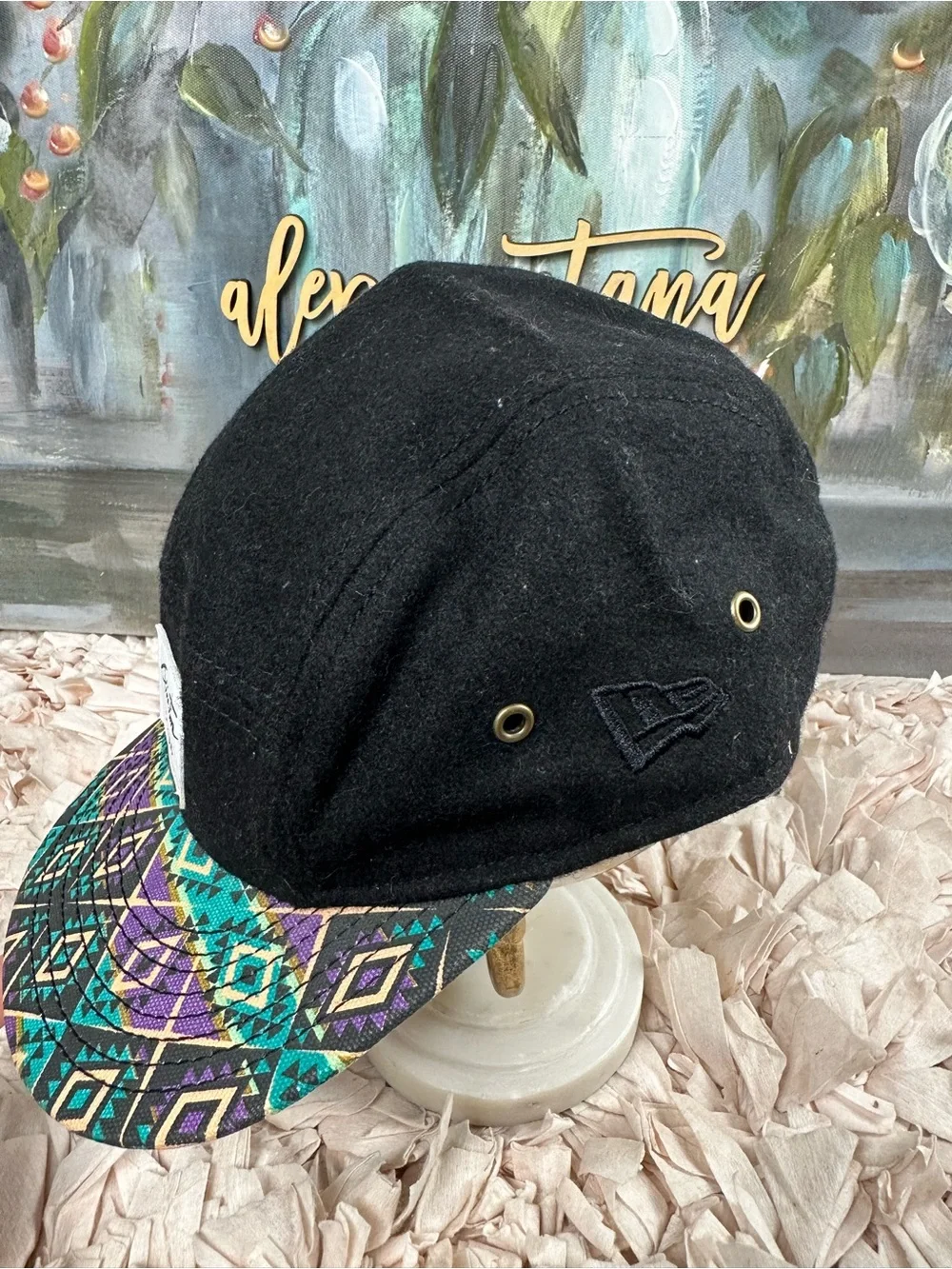 Primitive x New Era 2013 Strapback Hat | Rare On The Blvd Aztec Brim Streetwear